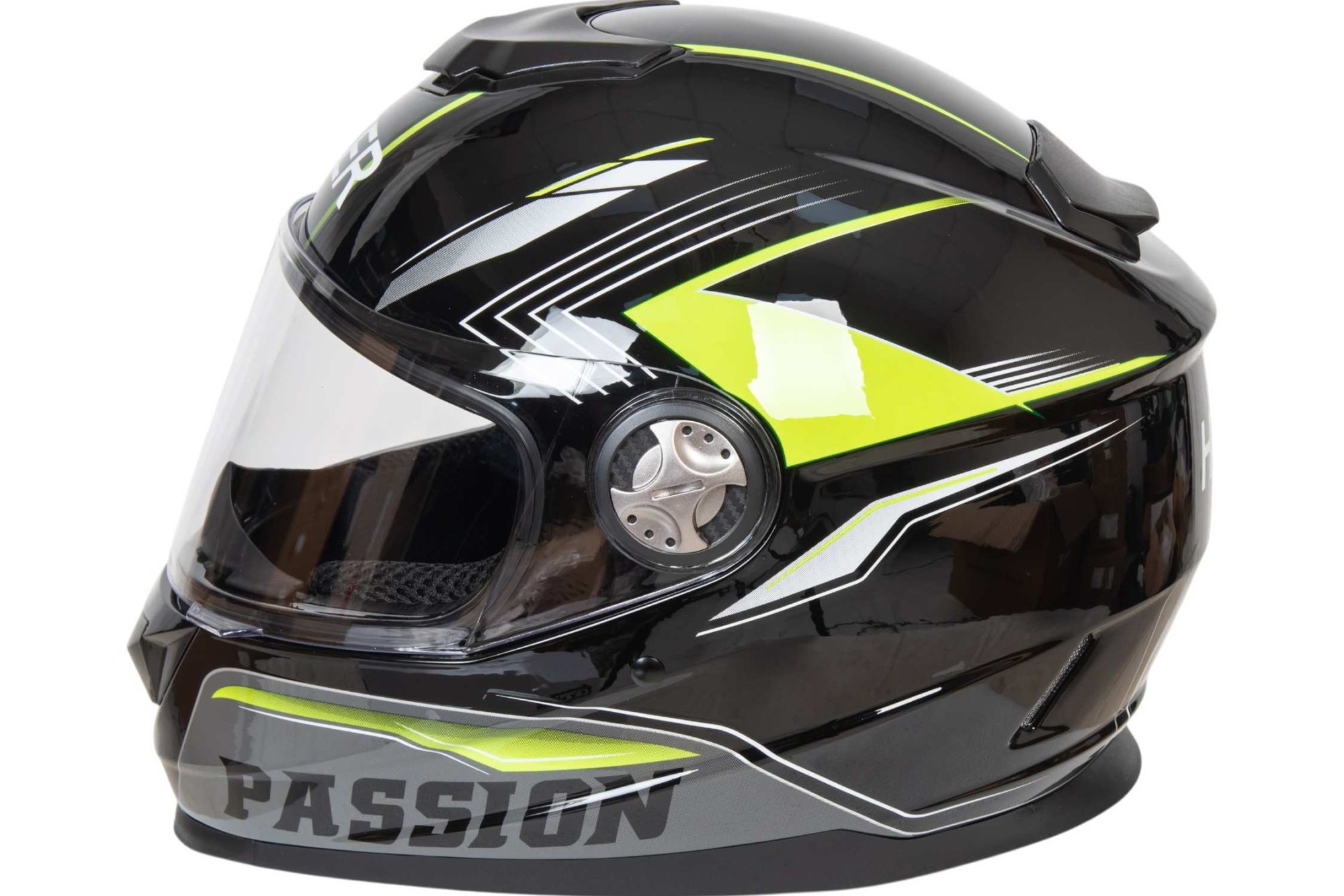 Шлем мото интеграл HIZER B565 №3 (L)  black/yellow